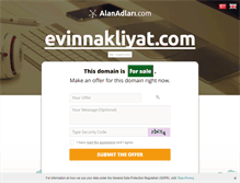 Tablet Screenshot of evinnakliyat.com